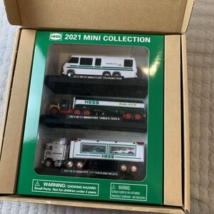 Hess 2021 Mini Collection Toy Training Van, Tanker Truck, Truck and‎ Racers NIB